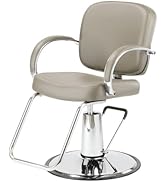Pibbs 3106 Luca Styling Chair for Professional Salons & Barbershops, Made in The U.S.A., in Soft ...