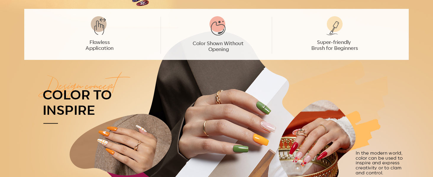 fall gel nail polish set