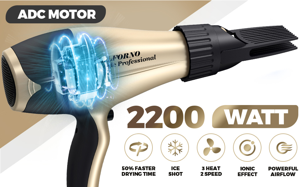 adc motor hair dryer