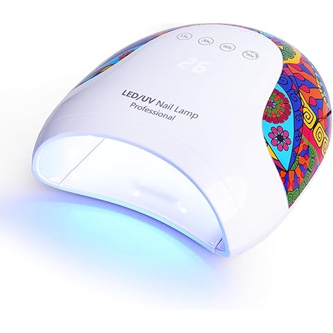 Goodoo UV LED Nail Lamp, 48W Nail Dryer for Gel Polish with 4 Timer Settings & LCD Display and Automatic Sensor, Professional UV Dryer for Home Salon