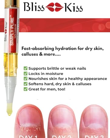 Bliss Kiss simply Pure Fast Relief for dry skin hangnails and more