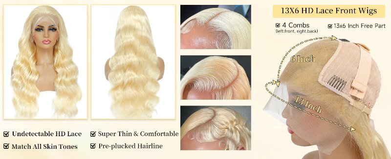 613 Lace Front Wig Human Hair