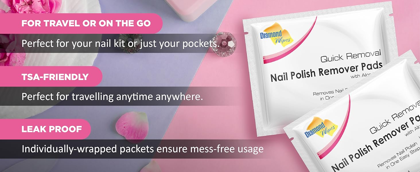 Diamond Wipes Nail Polish Remover Wipes
