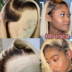 ombre blonde lace front wig