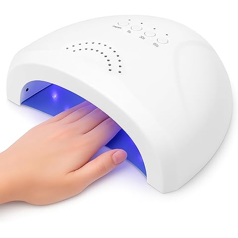 VISOFO UV Nail Lamp Led Light Gel Polish Dryer Desk Sun Fast Curing Beauty Tech Professional Cure Art Tools Accessories Salon Home 48W