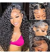 htsly 5x5 Hd Lace Closure Wigs Human Hair Water Wave 5x5 Lace Closure Wigs for Women 180 Density ...