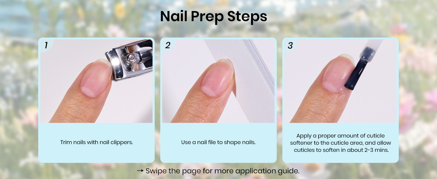 Blue gel nail polish set