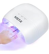 MEFA U V Nail Lamp with 3 Timers & 21 pcs Lamp Beads (72W Portable U V Light for Gel Nails Fast C...