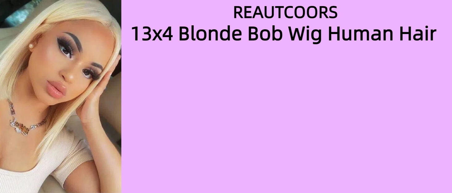 Blonde Bob Wig Human Hair