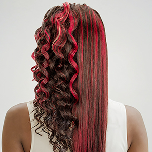 red and blonde highlight wig human hair