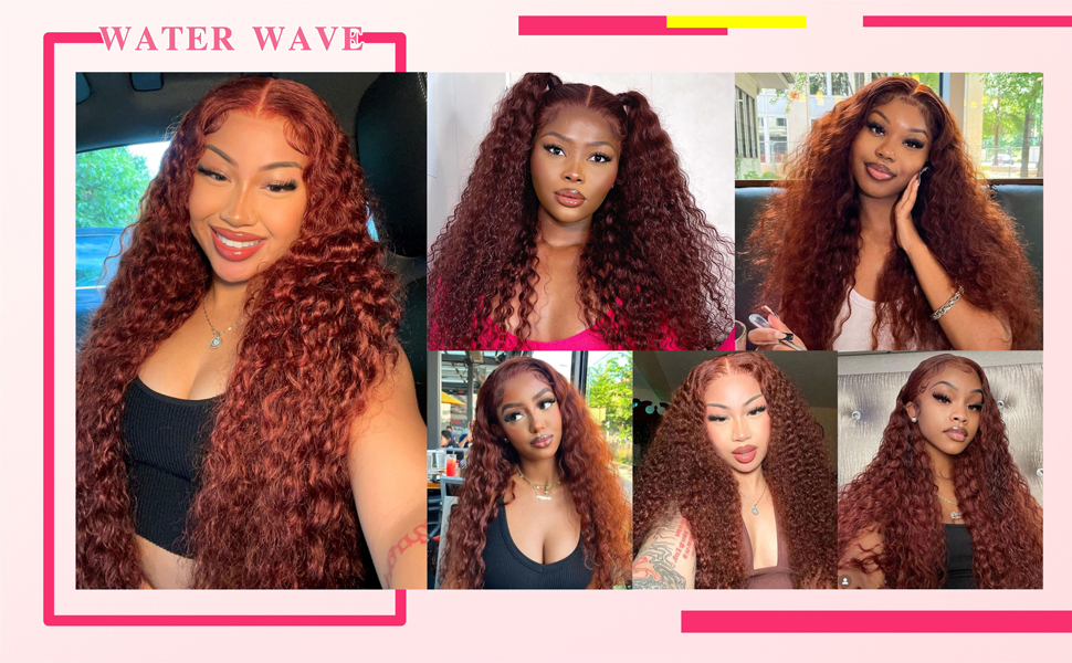 Reddish Brown Wig Human Hair 
