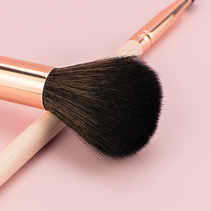 pink makeup brushes