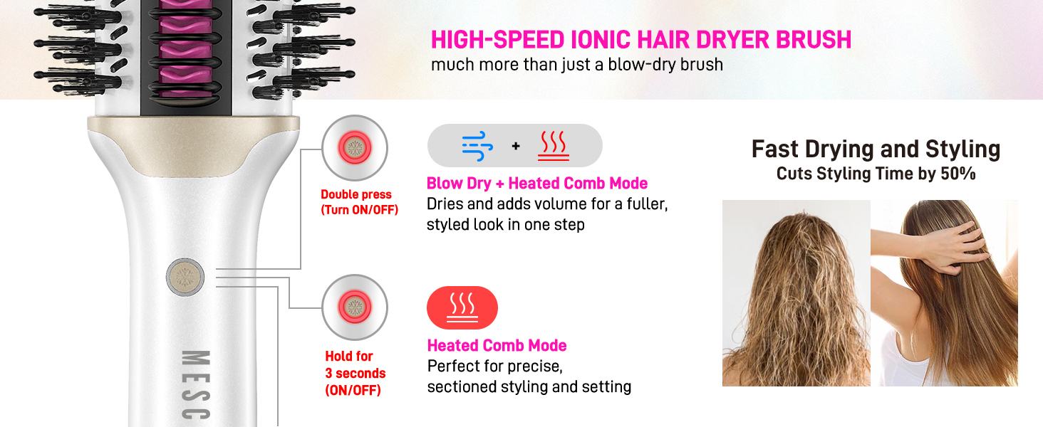 blow dryer brush round brush hair dryer hot air brush styler and dryer hot-air hair brushes