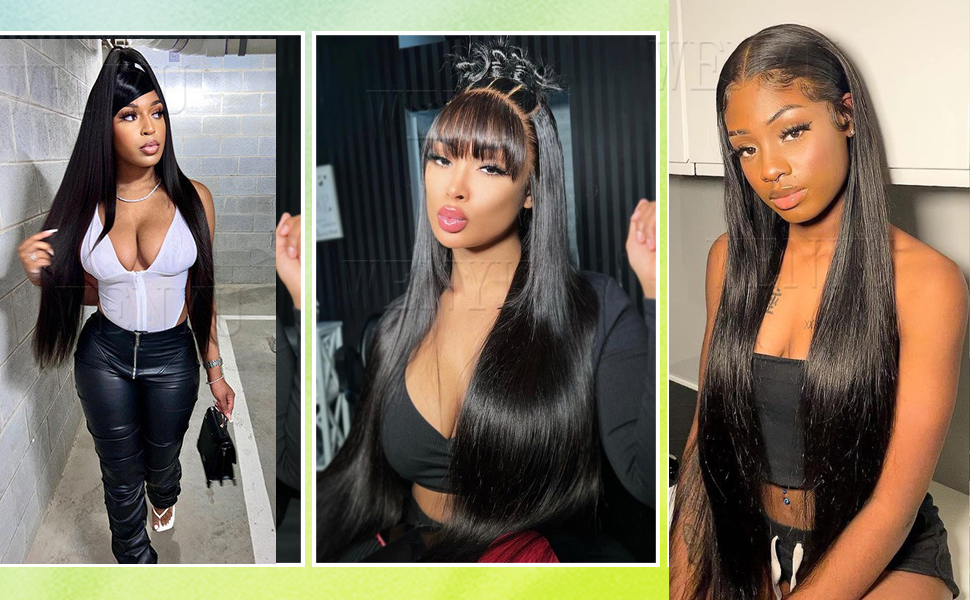 Straight Lace Front Wigs Human Hair Wig 
