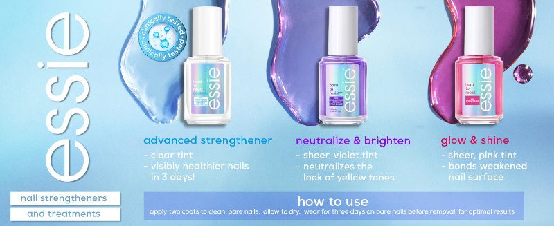 essie strengthener, care range