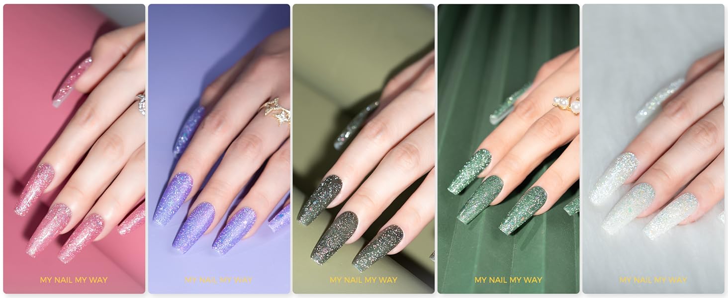 BURANO Reflective Glitter Gel Polish-3
