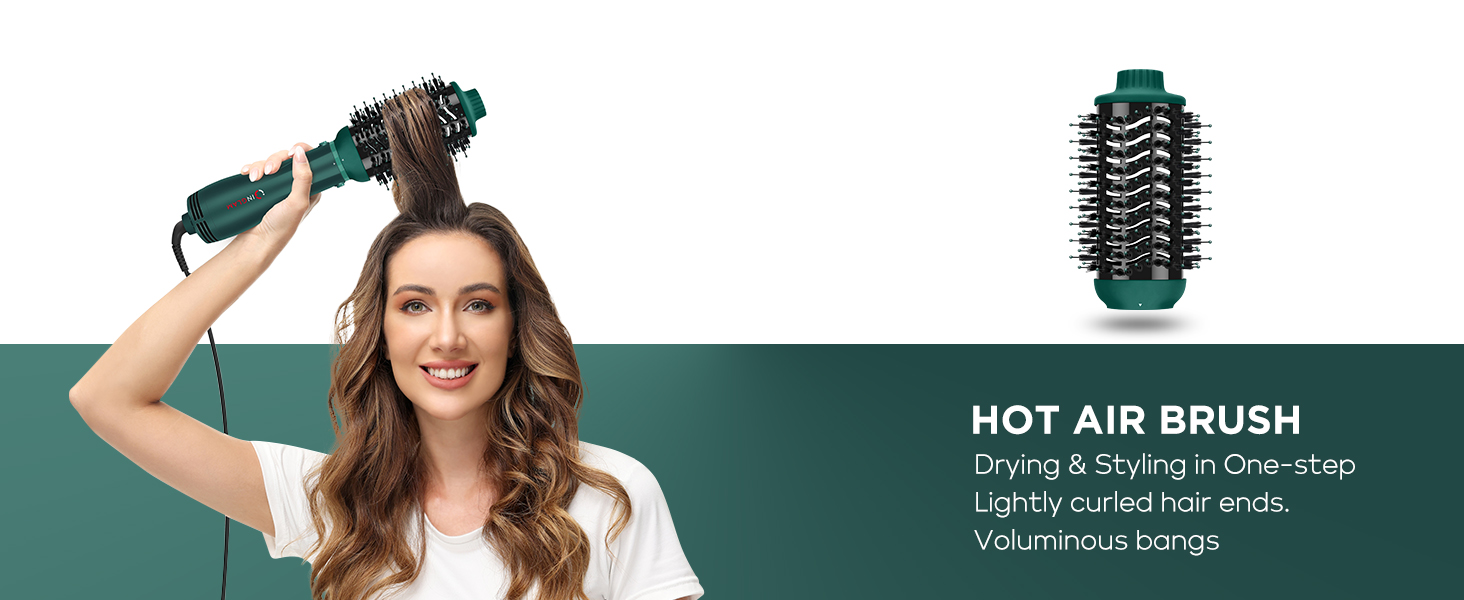Hot air styler, hot air brush
