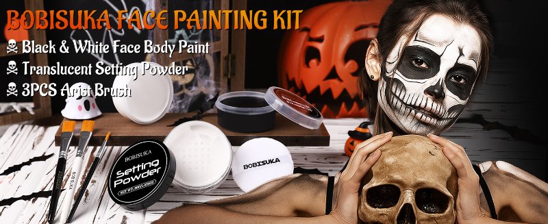black and white face paint