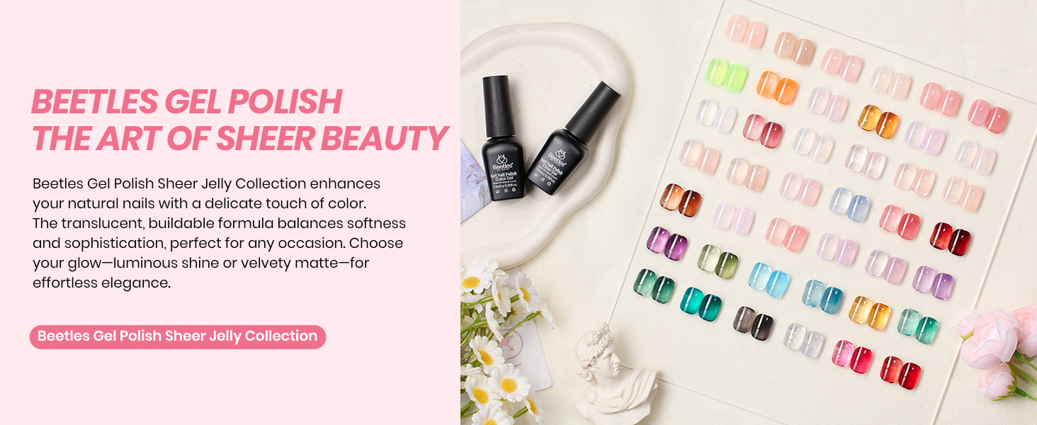 Beetles Jelly Gel Nail Polish Set