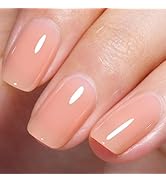 AILLSA Nude Gel Polish Light Natural Jelly Gel Nail Polish Sheer Neutral Color Translucent Gel Po...