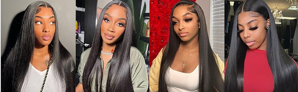 HD Straight lace wig human hair