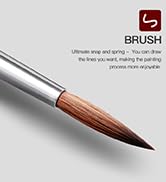 Kolinsky Sable Watercolor Brushes, 10pcs Sable Detail Paint Brush Set Will Keep a Fine Tip Point ...