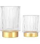 DASITON Makeup Brush holder Organizer,Crystal Cosmetic Makeup Brush Glass Brushes Storage Holder,...