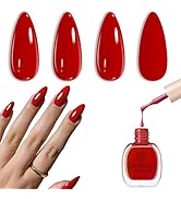 AZUREBEAUTY Red Nail Polish Quick Dry Natural Infinite Shine Nail Lacquer Fingernail Polish Stren...