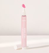 maracuja juicy lip melt mask with cap off on plain background