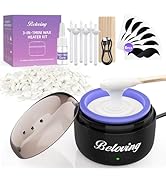 Nose Wax Kit, Mini Wax Warmer Kit for Eyebrow Ear Hair Removal, Portable Wax Melter Waxing Machin...