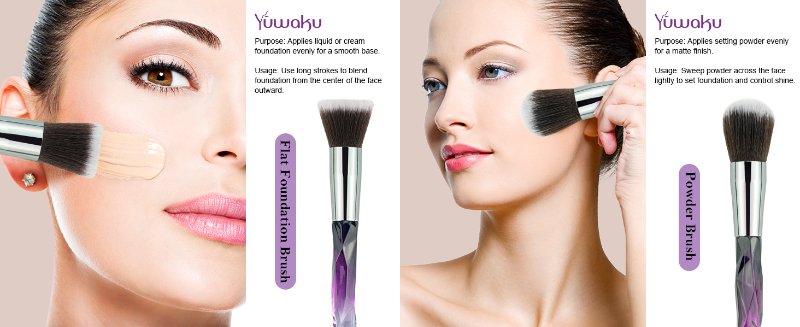 crystal makeup brushes