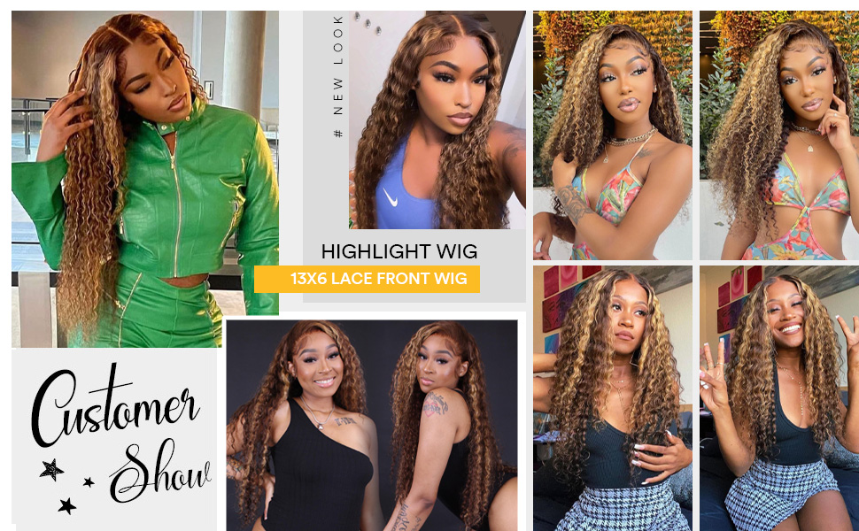 Ombre Lace Front Wig Human Hair