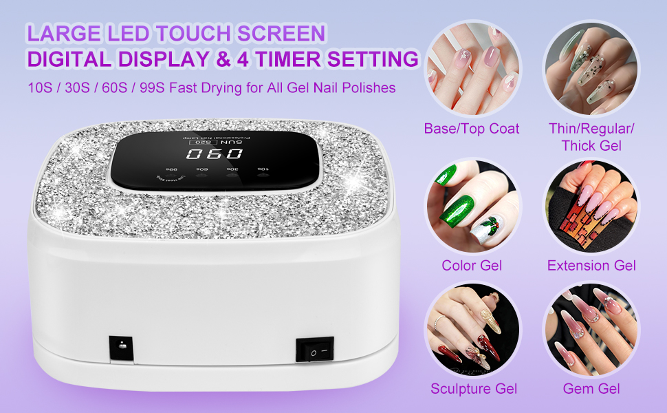 LED Gel Nail Lamp with Timer
