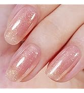 AILLSA Shimmer Jelly Gel Nail Polish Nude Neutral Translucent Gel Polish Natural Color Iridescent...