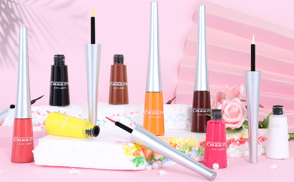 2Pcs Blue Light Blue Liquid Eyeliner Colorful Set Waterproof