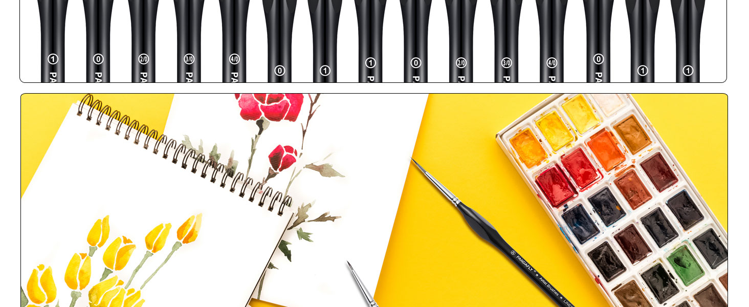 Detail Paint Brushes Set