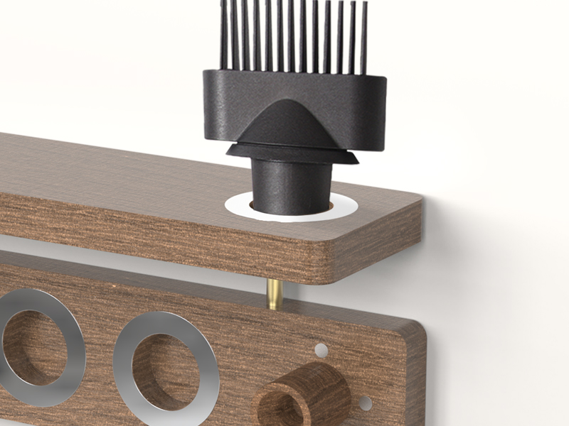 hair dryer holder wall mounted