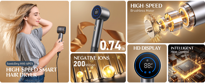 FanttikSolo SonicDry H10 APEX High-Speed Hair Dryer