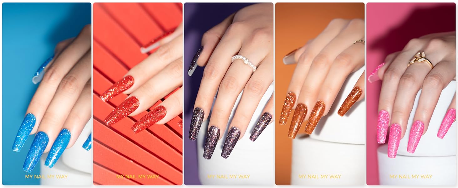BURANO Reflective Glitter Gel Polish-3-3