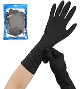 Segbeauty Powder Free Gloves, 12 INCH Black Thickened Prolonged Reusable Gloves Small, 12 Counts ...