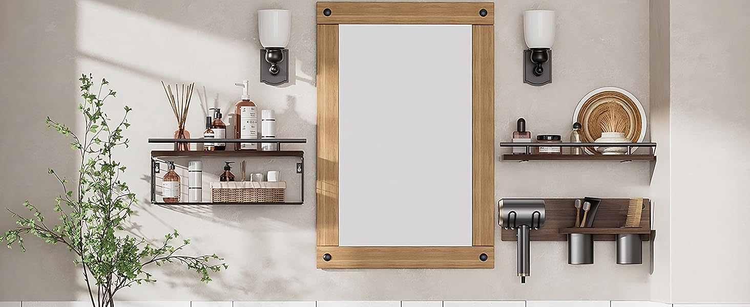 Bathroom floating shelf