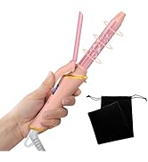 Ukliss Mini Curling Iron for Short Hair - Dual Voltage, Fast Heating in 30s, 5 Temp Settings, Aut...