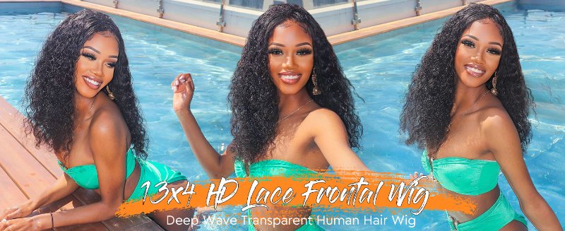 deep wave lace front wigs human hair wigs for black women human wigs lace front pre plucked wigs