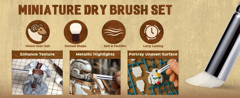 model paint brushes