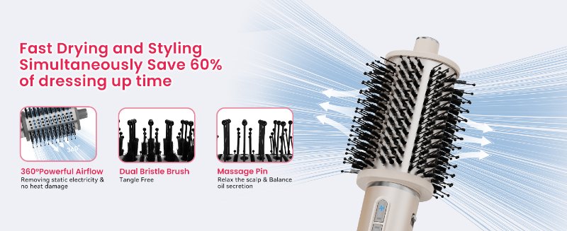 hot air blowout hair blow out dry dryer brush volumizer blow dryer