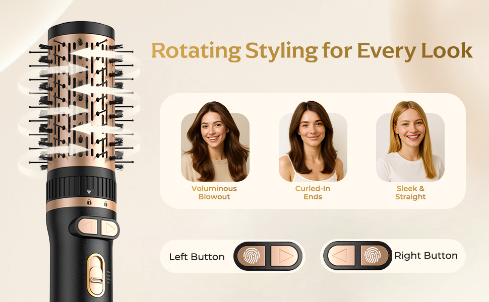 rotating hair dryer brush