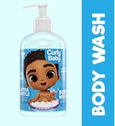 CurlyBaby Body Wash - Gentle Moisturizing Baby Wash for Sensitive Skin & Hair, Tear-Free, Dermato...