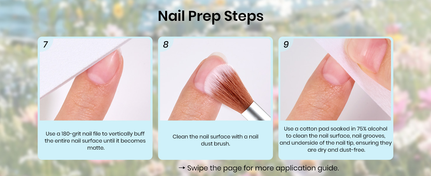 Blue gel nail polish set