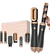 6 in 1 Blow Dryer Brush, Air Curling Iron Air Styler,Negative Ionic Hair Dryer Brush Set,Air Drye...