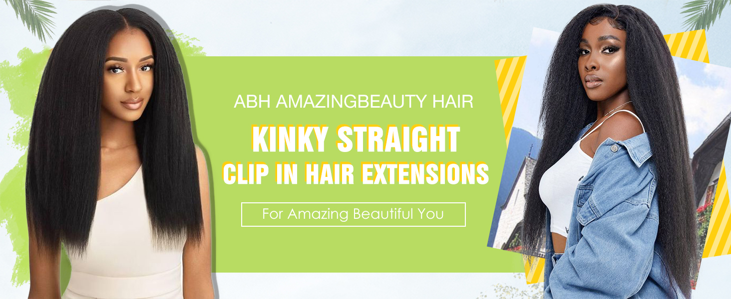 kinky straight hair extensions